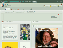 Tablet Screenshot of kiaokenx10.deviantart.com