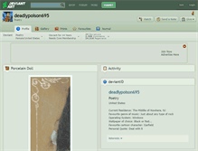 Tablet Screenshot of deadlypoison695.deviantart.com