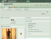 Tablet Screenshot of jasonphamtastico.deviantart.com