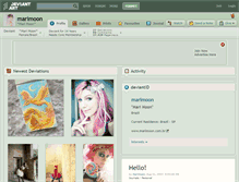 Tablet Screenshot of marimoon.deviantart.com