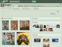 Tablet Screenshot of derangio7.deviantart.com