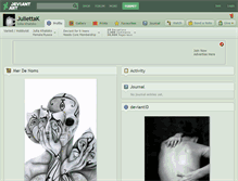 Tablet Screenshot of juliettak.deviantart.com