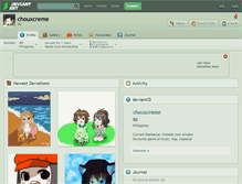 Tablet Screenshot of chouxcreme.deviantart.com