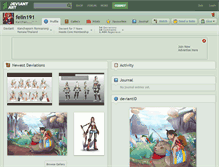 Tablet Screenshot of felin191.deviantart.com