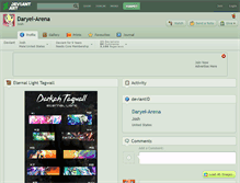 Tablet Screenshot of daryel-arena.deviantart.com