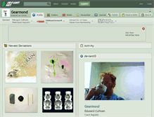 Tablet Screenshot of gearmond.deviantart.com