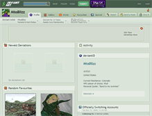 Tablet Screenshot of missblizz.deviantart.com
