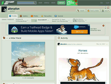 Tablet Screenshot of alienation.deviantart.com