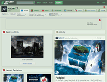 Tablet Screenshot of nation17.deviantart.com