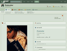 Tablet Screenshot of photoletter.deviantart.com