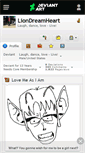 Mobile Screenshot of liondreamheart.deviantart.com