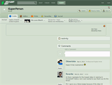 Tablet Screenshot of isuperperson.deviantart.com