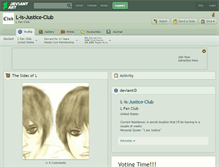 Tablet Screenshot of l-is-justice-club.deviantart.com