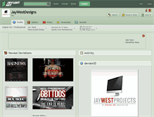 Tablet Screenshot of jaywestdesigns.deviantart.com