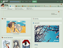 Tablet Screenshot of jfong.deviantart.com