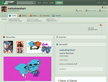 Tablet Screenshot of maliceblackhart.deviantart.com