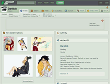 Tablet Screenshot of darktok.deviantart.com