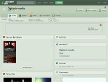 Tablet Screenshot of digitech-media.deviantart.com