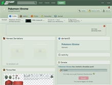 Tablet Screenshot of pokemon-xtreme.deviantart.com