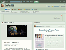 Tablet Screenshot of forsaken2544.deviantart.com