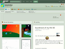 Tablet Screenshot of nettopotter.deviantart.com