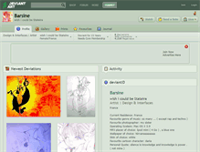 Tablet Screenshot of barsine.deviantart.com