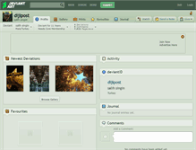 Tablet Screenshot of dijipost.deviantart.com