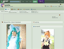 Tablet Screenshot of lycorisa.deviantart.com