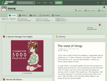 Tablet Screenshot of dxprog.deviantart.com