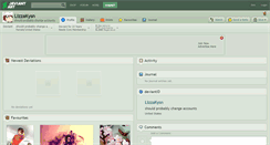 Desktop Screenshot of lizzakysn.deviantart.com