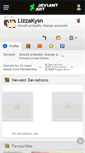 Mobile Screenshot of lizzakysn.deviantart.com