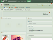 Tablet Screenshot of lizzakysn.deviantart.com