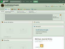 Tablet Screenshot of imultimateseriousplz.deviantart.com