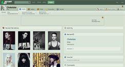 Desktop Screenshot of chokelate.deviantart.com