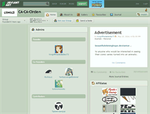 Tablet Screenshot of ca-ca-circle.deviantart.com