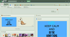 Desktop Screenshot of okawolf.deviantart.com