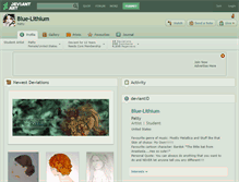 Tablet Screenshot of blue-lithium.deviantart.com