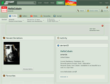 Tablet Screenshot of hellocobain.deviantart.com
