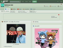 Tablet Screenshot of darkross-ace.deviantart.com