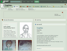 Tablet Screenshot of fangxmax.deviantart.com