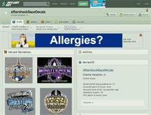 Tablet Screenshot of aftershockracedecals.deviantart.com