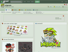 Tablet Screenshot of mljarmin.deviantart.com