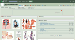 Desktop Screenshot of clamtheawesomethingy.deviantart.com