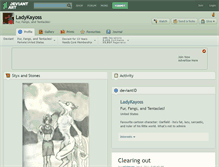 Tablet Screenshot of ladykayoss.deviantart.com