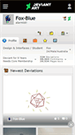 Mobile Screenshot of fox-blue.deviantart.com
