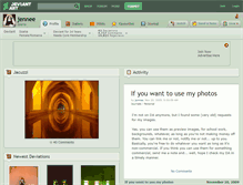 Tablet Screenshot of jennee.deviantart.com