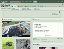 Tablet Screenshot of mandi28.deviantart.com