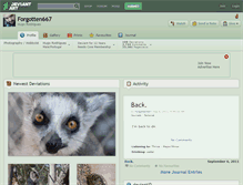 Tablet Screenshot of forgotten667.deviantart.com