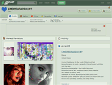 Tablet Screenshot of littlemissrainbow69.deviantart.com