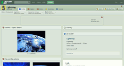 Desktop Screenshot of lightning-.deviantart.com